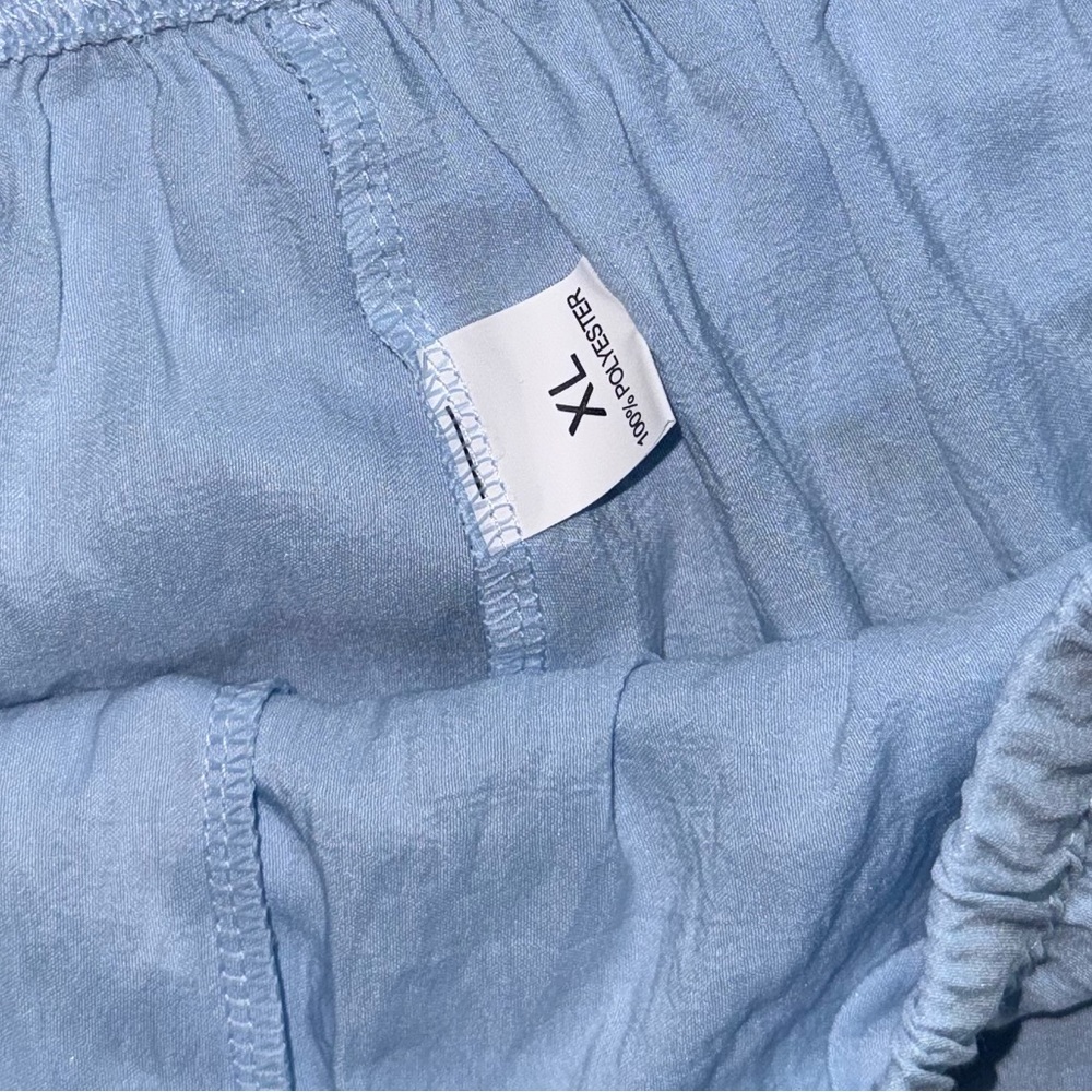 BRAND NEW XL Women’s Summer Light Blue Lounge Set - Sleeveless Top & Shorts - Picture 6 of 8